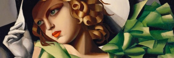 Tamara de Lempicka, Fanciulla con i guanti bianchi (dettaglio)